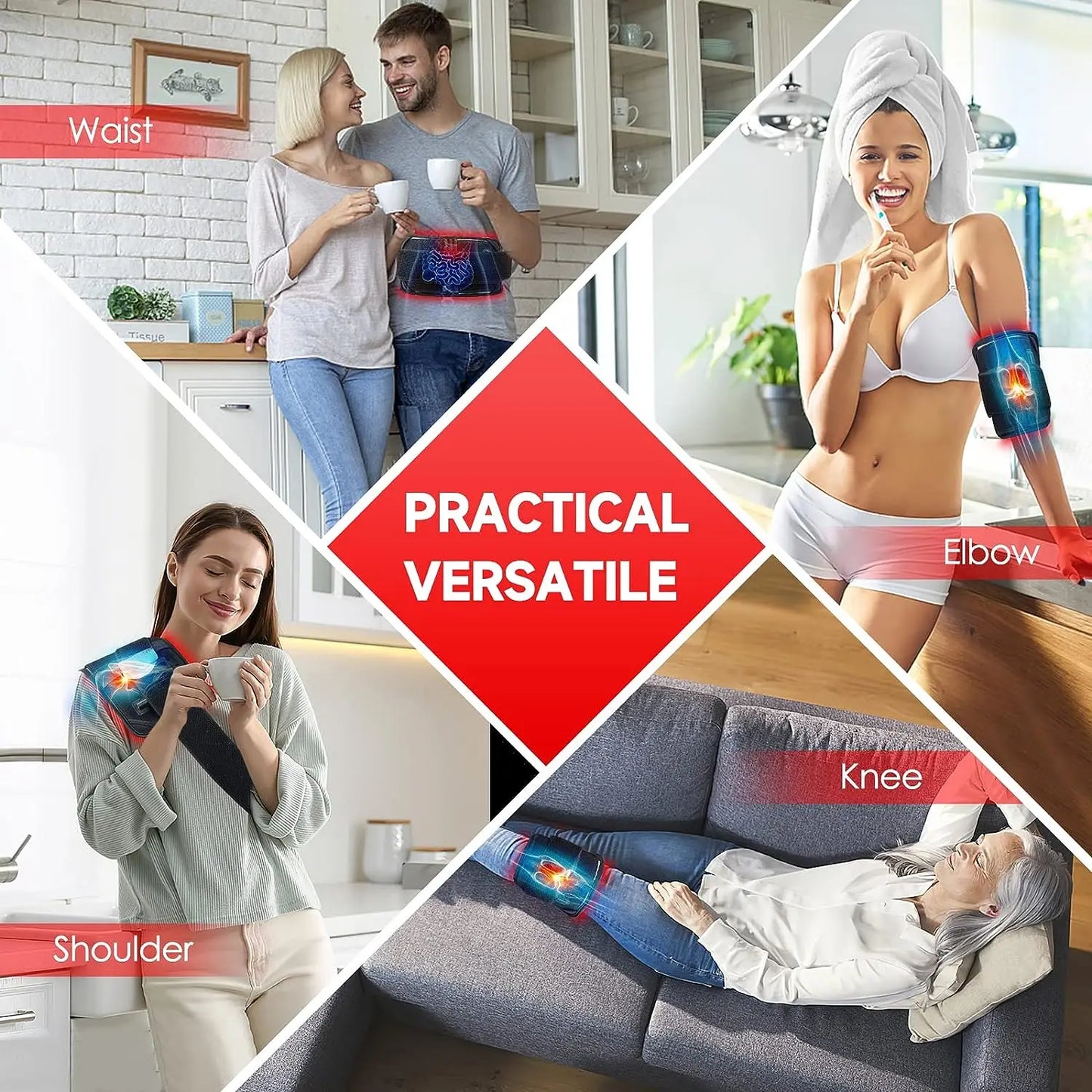 LUNARA LIGHT™ InfraWrap – Red & Infrared LED Belt for Fat Burn and Pain Relief