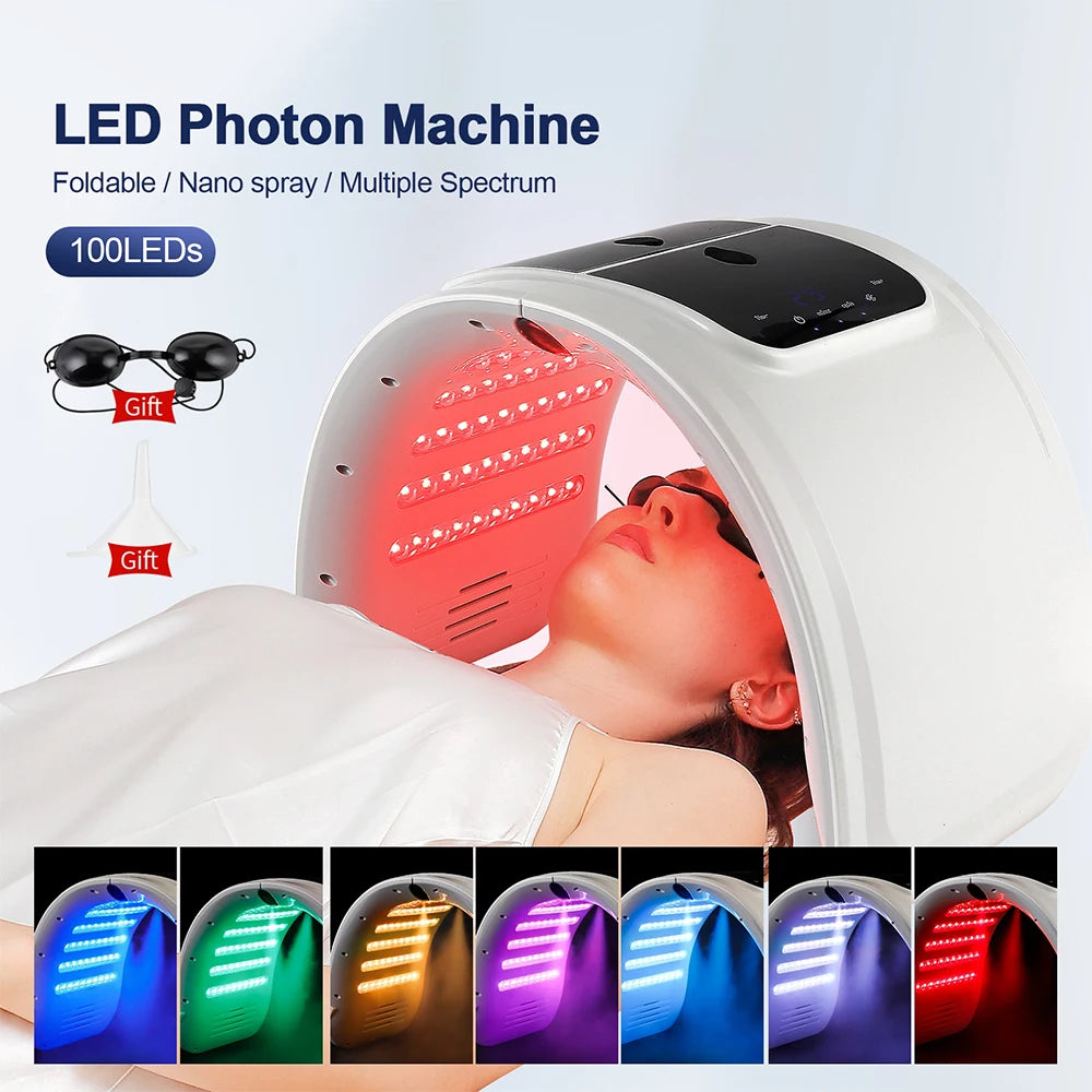 LUNARA LIGHT™ HydroGlow Station – 7-Color LED + NanoMist Therapy for Face & Body