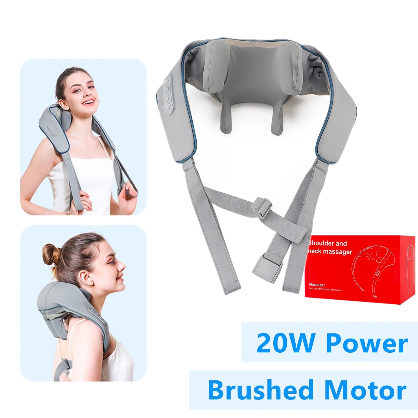 Lunara Light™ Back Neck Shoulder Massager + LED