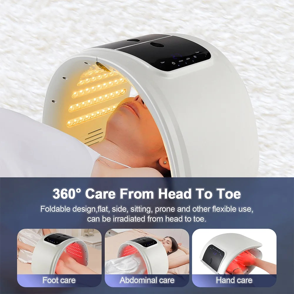 LUNARA LIGHT™ HydroGlow Station – 7-Color LED + NanoMist Therapy for Face & Body