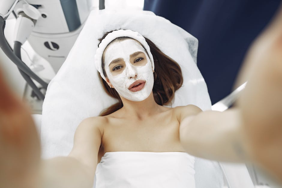 Woman with rejuvenated glowing skin after LED light therapy treatment