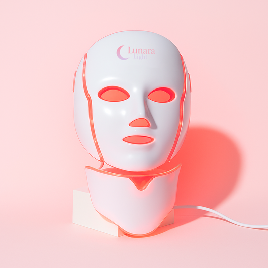 7 Colors LED Facial Mask with Neck LED Light Photon Mask Skin Rejuvenation Anti Acne Beauty Device Face Lifting Firm Massager