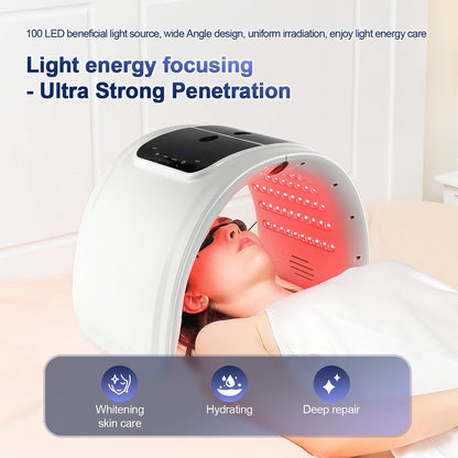 LUNARA LIGHT™ HydroGlow Station – 7-Color LED + NanoMist Therapy for Face & Body