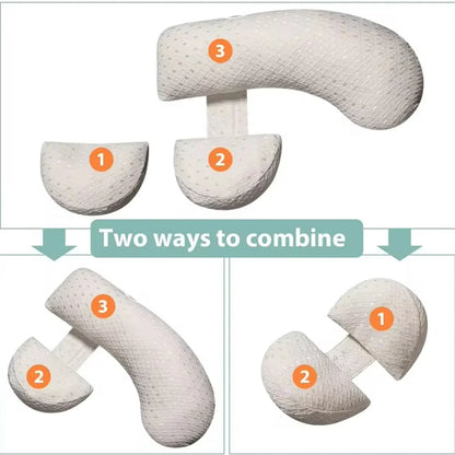 Almohada de embarazo 3 en 1 Lunara Light para dormir